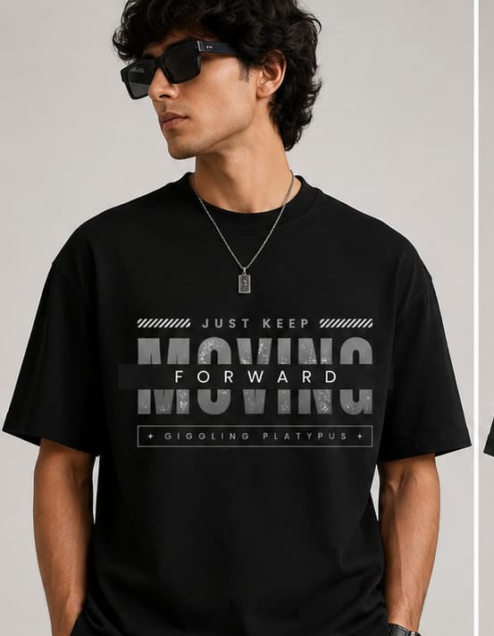 Vestis Oversized Graphic T-Shirt | Premium Cotton Unisex Drop Shoulder Tee